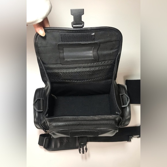 Sony Vintage Black Faux Leather Camera Video With Strap Bag - Picture 7 of 10